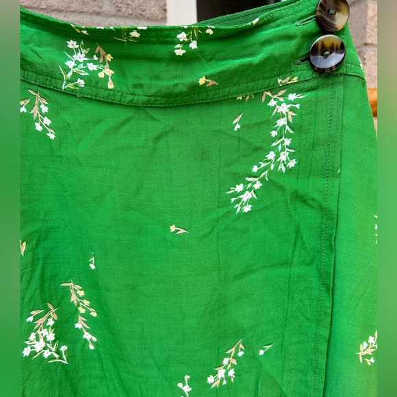 faithfull the brand green floral midi skirt - Picture 7 of 7
